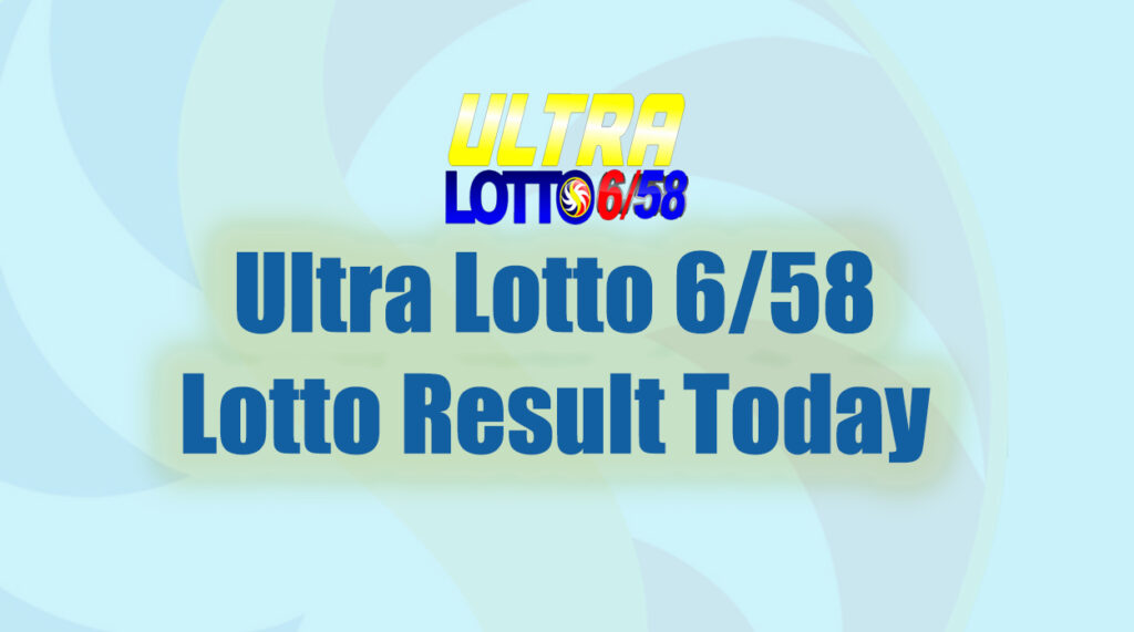 6/58 Ultra Lotto Result Today